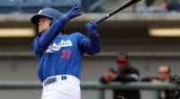 Los Angeles Dodgers prospect Devin Mann with High-A Rancho Cucamonga Quakes