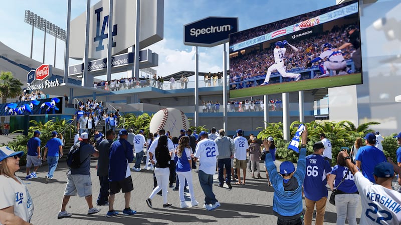 Dodger Stadium renovation rendering Dodger Stadium renovation rendering