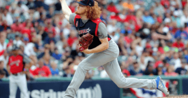 Los Angeles Dodgers pitching prospect Dustin May in the 2019 MLB Futures Game