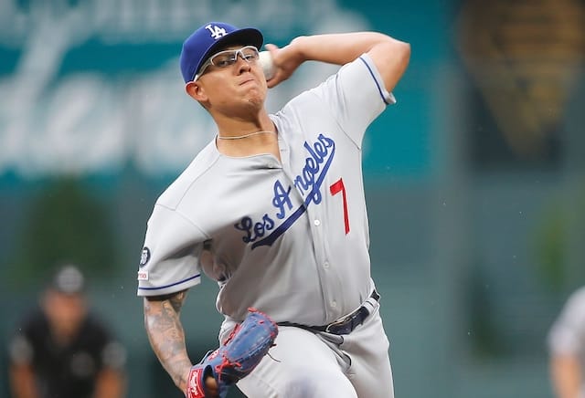 Follow up to 20-win season starts poorly for Dodgers' Julio Urias – San  Bernardino Sun