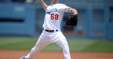 Los Angeles Dodgers starting pitcher Ross Stripling against the San Diego Padres