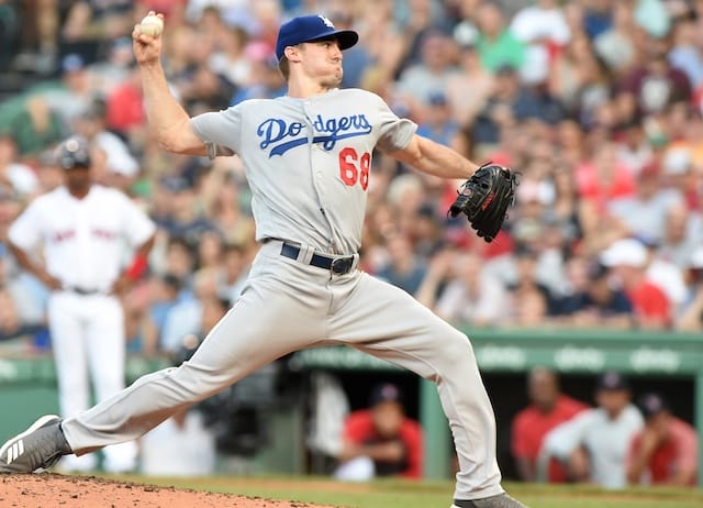 Los Angeles Dodgers starting pitcher Ross Stripling against the Boston Red Sox