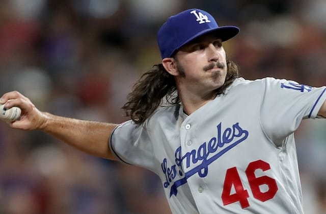 Los Angeles Dodgers pitcher Tony Gonsolin against the Colorado Rockies