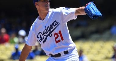 Los Angeles Dodgers starting pitcher Walker Buehler against the Miami Marlins