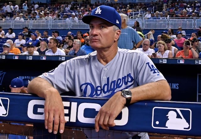 Los Angeles Dodgers bench coach Bob Geren in the dugout