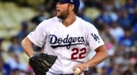 Los Angeles Dodgers pitcher Clayton Kershaw in a start against the San Diego Padres