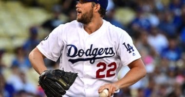 Los Angeles Dodgers pitcher Clayton Kershaw in a start against the San Diego Padres