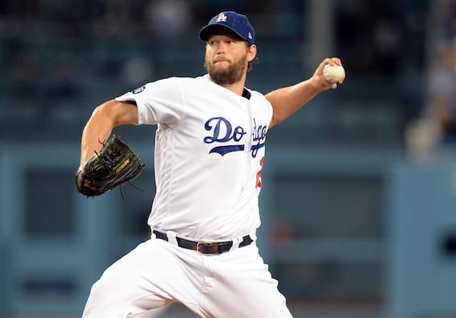 Los Angeles Dodgers pitcher Clayton Kershaw in a start against the Toronto Blue Jays