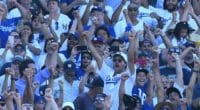 Los Angeles Dodgers fans react