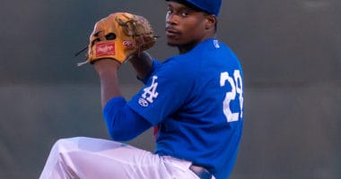 Los Angeles Dodgers prospect Joshiah Gray with Double-A Tulsa Drillers