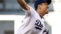 Los Angeles Dodgers pitcher Kenta Maeda against the Arizona Diamondbacks