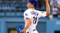 Los Angeles Dodgers pitcher Walker Buehler in a start against the San Diego Padres