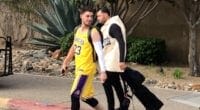 Los Angeles Dodgers teammates Cody Bellinger and Joe Kelly dress up as LeBron James and Taco Tuesday