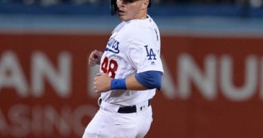 Los Angeles Dodgers infielder Gavin Lux