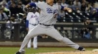 Los Angeles Dodgers pitcher Hyun-Jin Ryu against the New York Mets