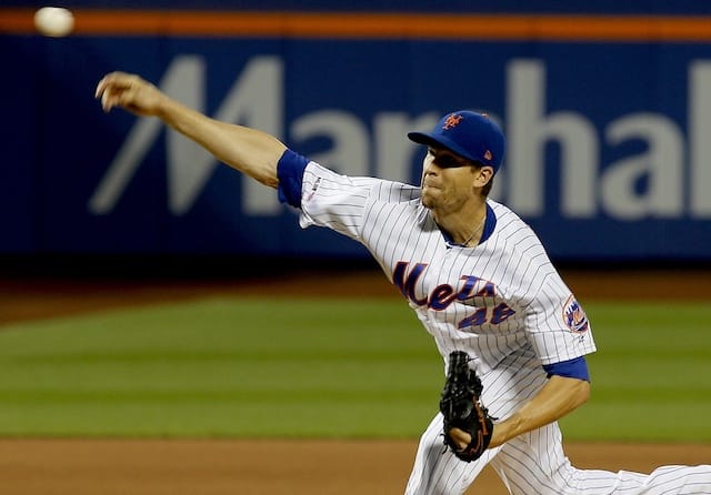 New York Mets pitcher Jacob deGrom against the Los Angeles Dodgers