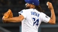 Los Angeles Dodgers closer Kenley Jansen against the Tampa Bay Rays