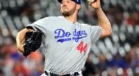 Los Angeles Dodgers pitcher Rich Hill during a start against the Baltimore Orioles