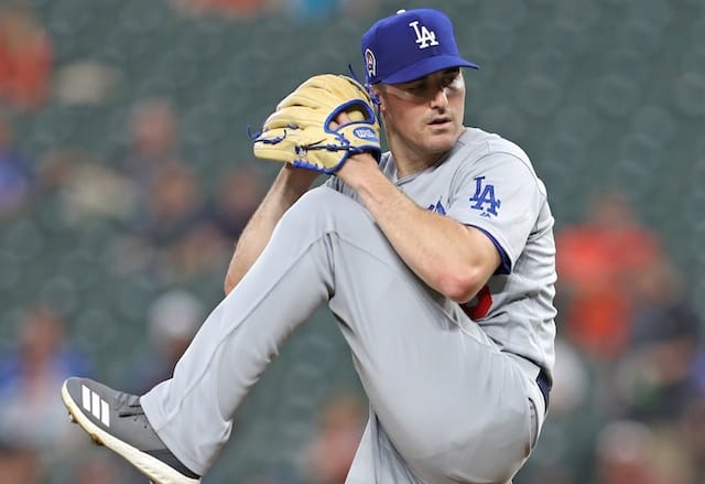 Los Angeles Dodgers pitcher Ross Stripling against the Baltimore Orioles
