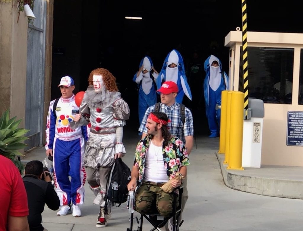 Los Angeles Dodgers teammates Tony Gonsolin, Dustin May, Ross Stripling and Will Smith dress up