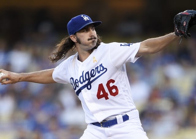 Los Angeles Dodgers pitcher Tony Gonsolin in a start against the San Francisco Giants