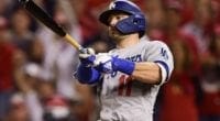 Los Angeles Dodgers outfielder A.J. Pollock during the 2019 NLDS