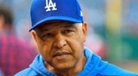 Los Angeles Dodgers manager Dave Roberts before Game 4 of the 2019 NLDS