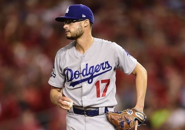 Los Angeles Dodgers relief pitcher Joe Kelly during the 2019 NLDS