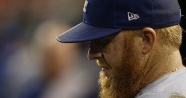 Los Angeles Dodgers third baseman Justin Turner during Game 4 of the 2019 NLDS