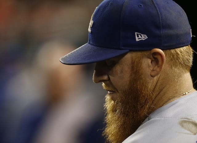 Los Angeles Dodgers third baseman Justin Turner during Game 4 of the 2019 NLDS