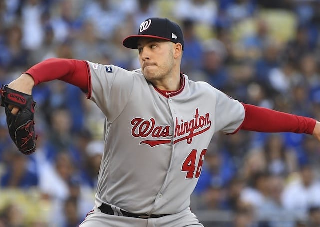 Washington Nationals pitcher Patrick Corbin during Game 1 of the 2019 NLDS