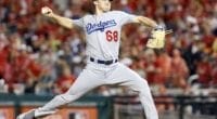 Los Angeles Dodgers pitcher Ross Stripling in Game 4 of the 2019 NLDS