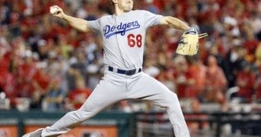 Los Angeles Dodgers pitcher Ross Stripling in Game 4 of the 2019 NLDS