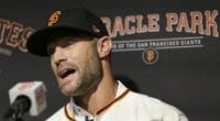 San Francisco Giants manager Gabe Kapler at his introductory press conference