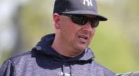Former New York Yankees bench coach Josh Bard during 2019 Spring Training