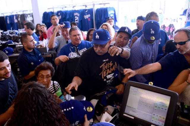 Dodgers postseason merch available at Top of the Park Store