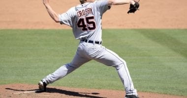 Detroit Tigers pitcher Casey Crosby