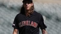 Cleveland Indians starting pitcher Mike Clevinger