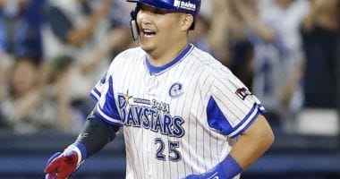 Japanese baseball star Yoshitomo Tsutsugo