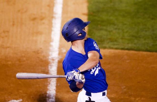 Los Angeles Dodgers prospect Zach McKinstry with the Double-A Tulsa Drillers