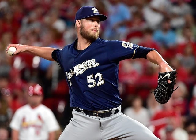 Milwaukee Brewers pitcher Jimmy Nelson against the St. Louis Cardinals