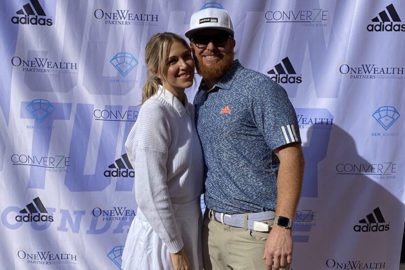 Justin and Kourtney Turner host the annual Justin Turner Golf Classic at Sherwood Country Club