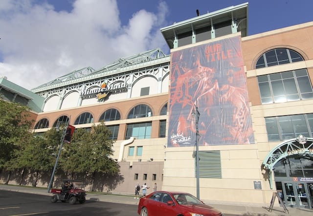 Exterior view of Minute Maid Park