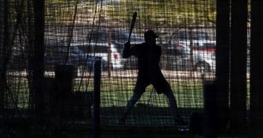 Batting cage, 2020 Spring Training