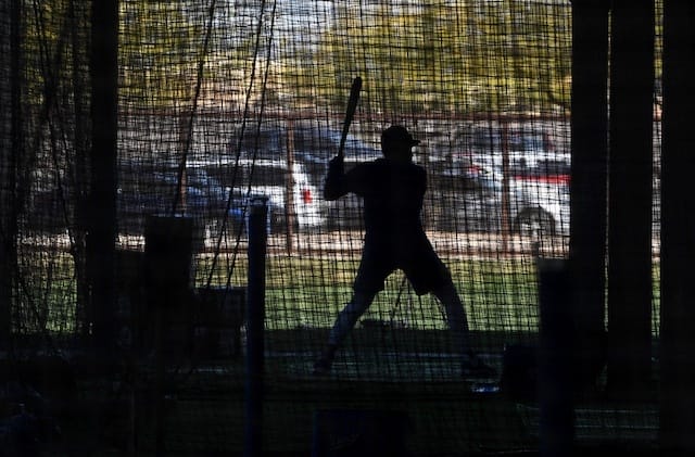 Batting cage, 2020 Spring Training