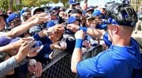 Gavin Lux, Dodgers fans, autographs, 2020 Spring Training