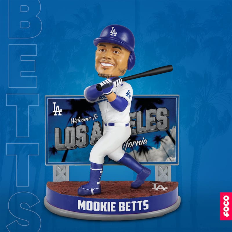 Mookie Betts Los Angeles Dodgers Showstomperz 4.5 inch Bobblehead