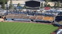 Dodger Stadium view, renovation