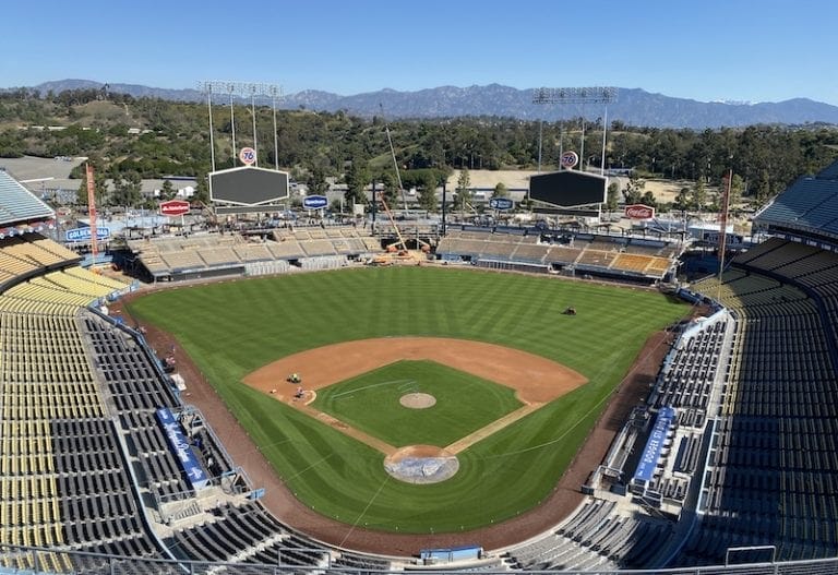 Dodgers Video Drone Footage Reveals Dodger Stadium Renovation Nearly