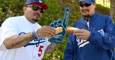 Dodgers fans, Dodger dog, 2020 Opening Day